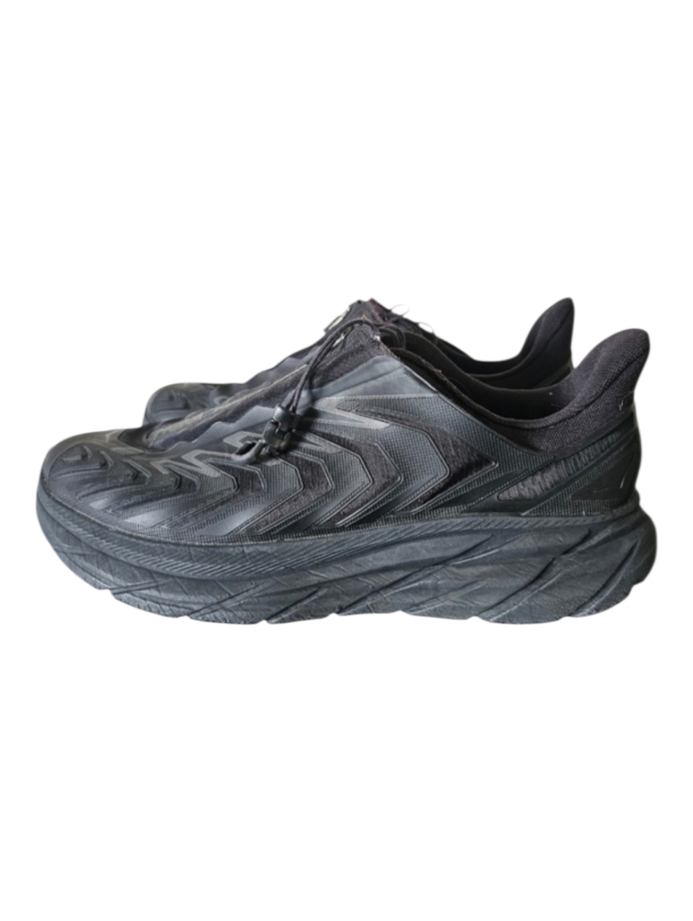 Hoka U Project Clifton Black Zip Running Shoes Sneakers Sz 11.5‎